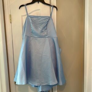 Light blue dress with bow in the back SHEIN 2XL NWT